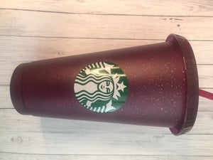 Limited Edition Starbucks Glitter Floral Cup