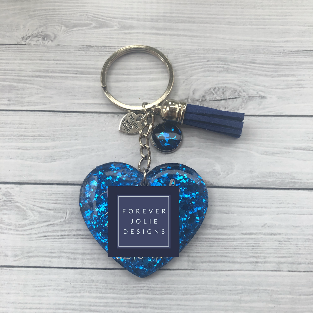 Heart 2” keychain