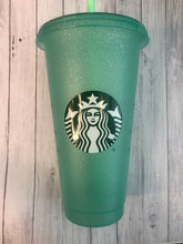 Load image into Gallery viewer, Limited Edition Starbucks Glitter Floral Cup
